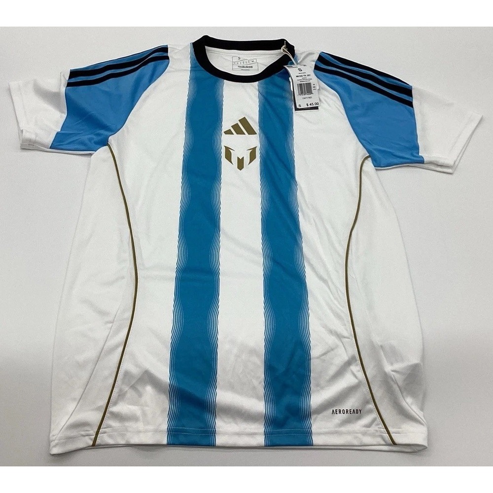 NWT Adidas Lionel Messi Training Soccer Jersey Argentina Size S AEROREADY